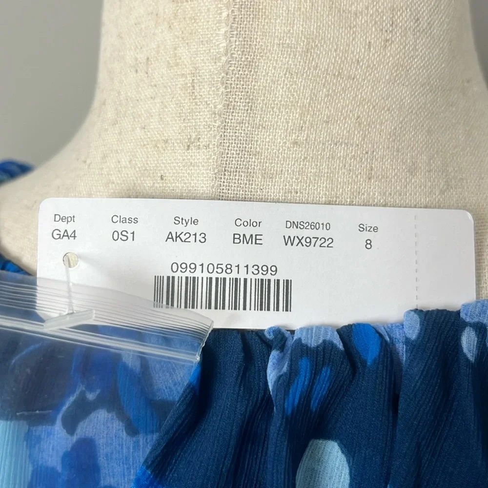 NWT J Crew Long Sleeve Wrap Dress in Watercolor Begonia / SZ 8‎